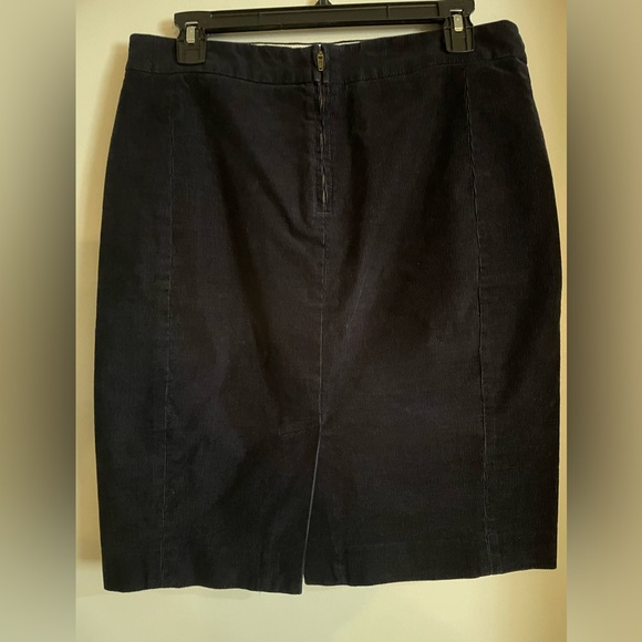 J.Crew Pencil Skirt Women's Size 6 Black 98% Cotton Stretch Ribbed - Picture 3 of 10